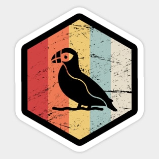 Retro Vintage Puffin Icon Sticker